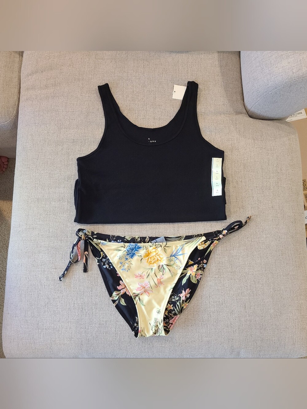 Shade & Shore Floral Reversible Swim Bottom - XL